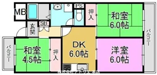 カーサ・ベージュ【2階】の間取り