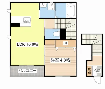 シャーメゾン ホクト【0201号室】の間取り