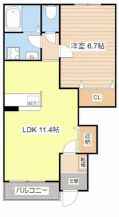 フリージア【1階】の間取り