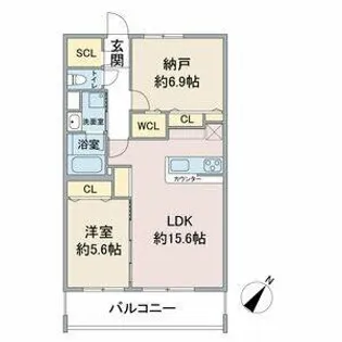愛知県名古屋市名東区上社2丁目【マンション】の間取り