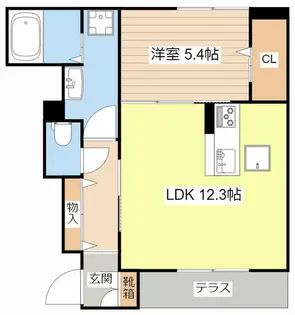 エルヴィラ(B棟)【B103号室】の間取り