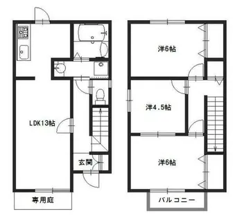 セジュール高浜【1号室】の間取り