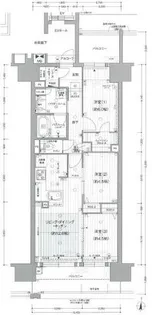 プレサンス ジェネ 新栄町駅前 葵【12階】の間取り