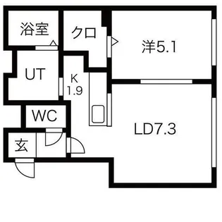 ecoa北7条【5階】の間取り