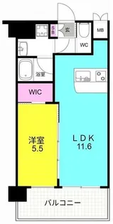 プレジオさくら夙川【615号室】の間取り