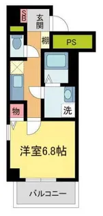 ディア甲子園口【502号室】の間取り