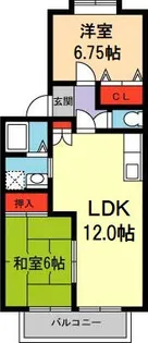 サニーヒルうね野【2階】の間取り