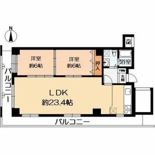 ハイマート麩屋町【3階】の間取り