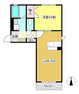 ヴェルドミールA【2階】の間取り