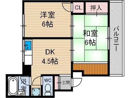 第2東雲マンション【2階】の間取り