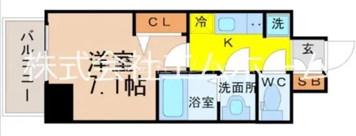 プレサンス久屋大通公園セラフィ【11階】の間取り