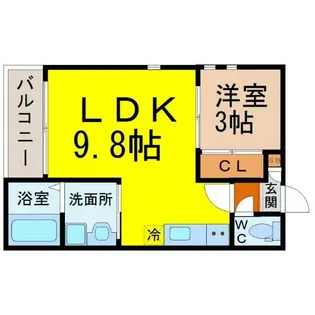 GRANDTIC KRSII【1階】の間取り