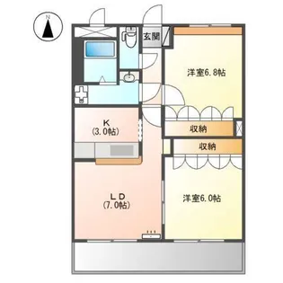 グランディールM【2階】の間取り
