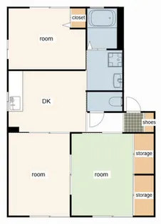 ヴィラ・ソレイユ【A201号室】の間取り