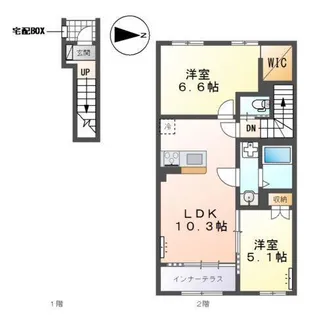 ヴィラ ステートリー【2階】の間取り