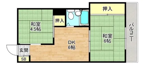 大阪府大阪市都島区都島北通2丁目【マンション】の間取り
