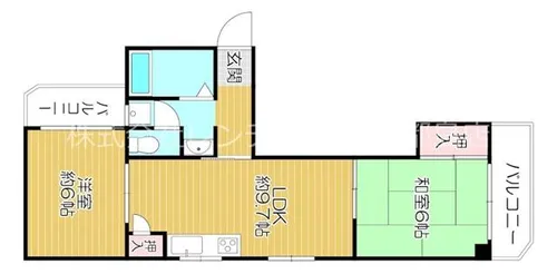 大阪府大阪市都島区都島北通2丁目【マンション】の間取り