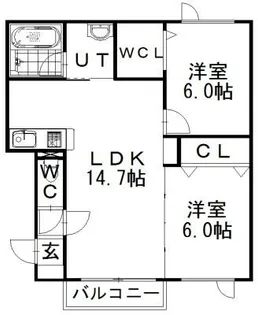 シェーン【105号室】の間取り