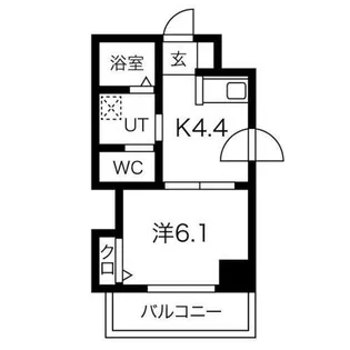 フォレストタワー・35【8階】の間取り