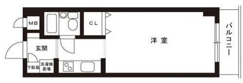ジュネス北在家【406A号室】の間取り