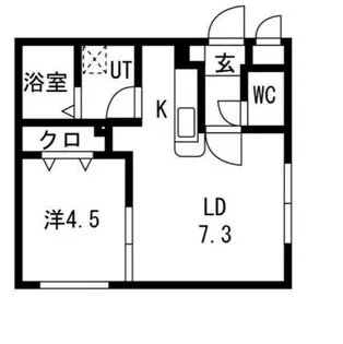 URBAN STAGE北20条【1階】の間取り