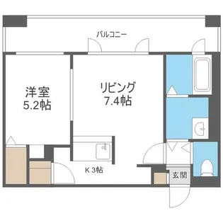 ノース・スター円山【8階】の間取り