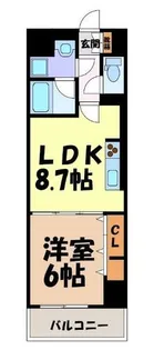 パルファンドゥジョア【1階】の間取り