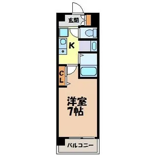 パークフラッツ金山【3階】の間取り