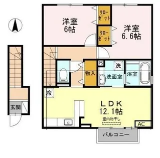 グランヒル青山【2階】の間取り