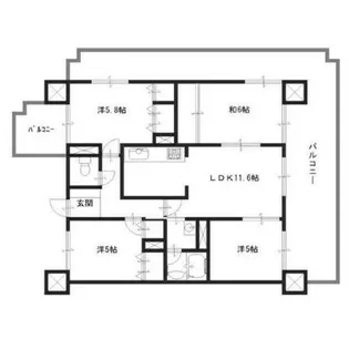 リベール姫路駅前Ⅱ【2階】の間取り