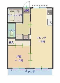 福岡県久留米市合川町【マンション】の間取り