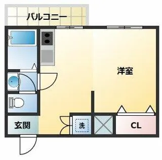 光和ハイツ【4階】の間取り