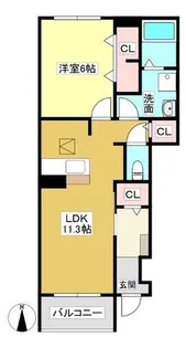 メリディオ B【1階】の間取り