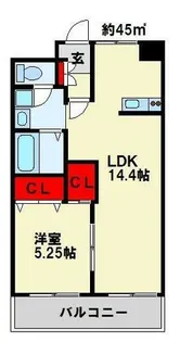 プリモレガーロ青山【5階】の間取り