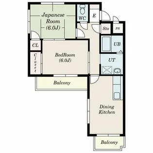 メゾン柴田【305号室】の間取り