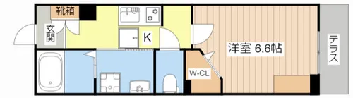 シャーメゾンSIRENA【0106号室】の間取り