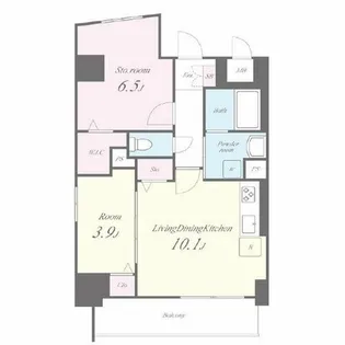 プラッツ名駅【5階】の間取り