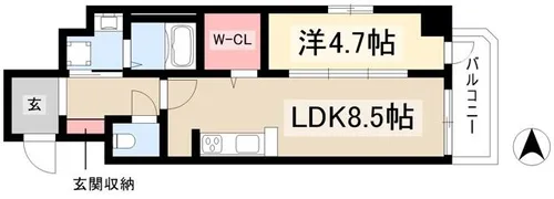Ceres 中村公園前【3階】の間取り