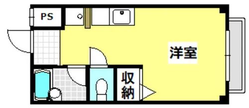 大住マンション【205号室】の間取り