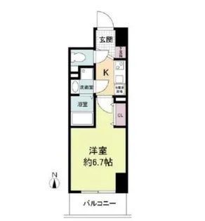 セレニテ心斎橋グランデ【9階】の間取り