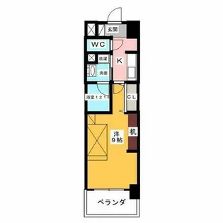 Raffine名駅南【2階】の間取り