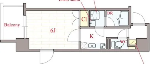 大阪府大阪市西区江戸堀3丁目【マンション】の間取り