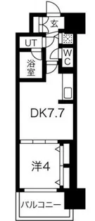 グランカーサ難波元町【8階】の間取り