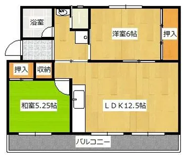 福岡県中間市大字上底井野【マンション】の間取り