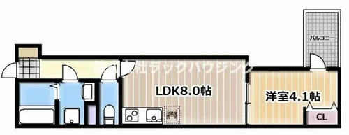 アート萱島East A【1階】の間取り