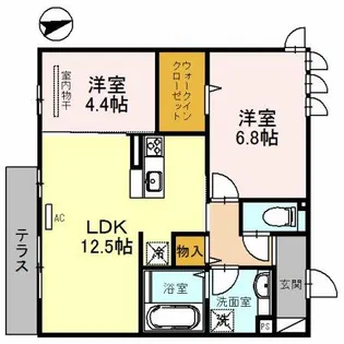 ファミールD希【2階】の間取り