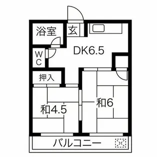 あらたまクインビル【304号室】の間取り