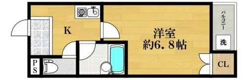 第8セイワビル【203号室】の間取り