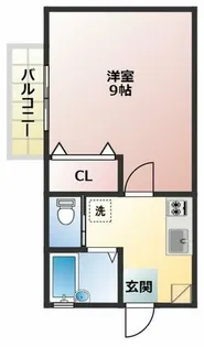 スカイハイツらいむ【201号室】の間取り