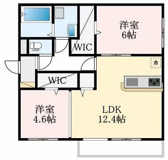 大阪府堺市中区八田南之町【アパート】の間取り